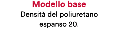 Modello base Densit del poliuretano espanso 20.