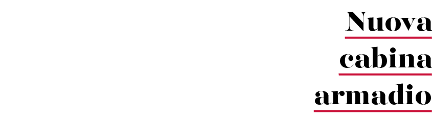 Nuova cabina armadio