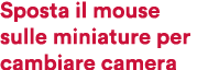 Sposta il mouse sulle miniature per cambiare camera